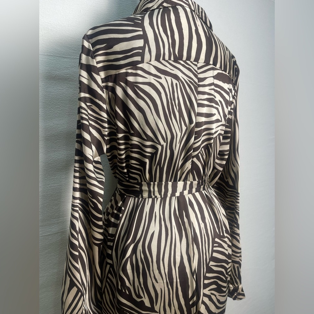 H&M Zebra Patterned Shirt Dress​ - Picture 3 of 8
